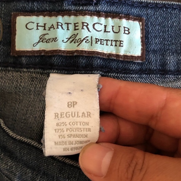 Charter Club Jean Shop Regular Fit Blue Women's Jeans 8 Petite - Picture 9 of 9